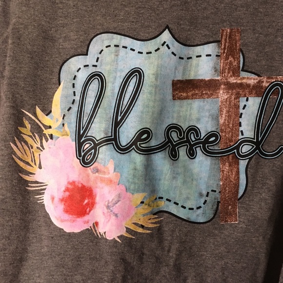 Kids boutique blessed long sleeve T-shirt 7 - Picture 2 of 3